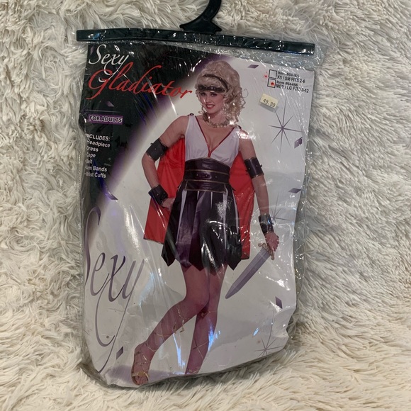 🆕 SEXY GLADIATOR Women’s Costume Roman Dress Cape - Picture 2 of 5